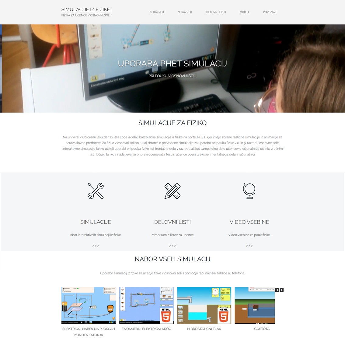Fizikalne simulacije PHET